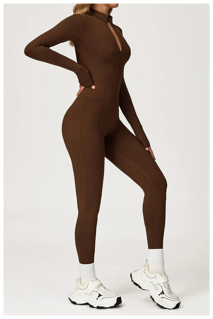 Sculpt Zip Yoga Jumpsuit