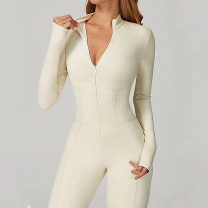 Sculpt Zip Yoga Jumpsuit