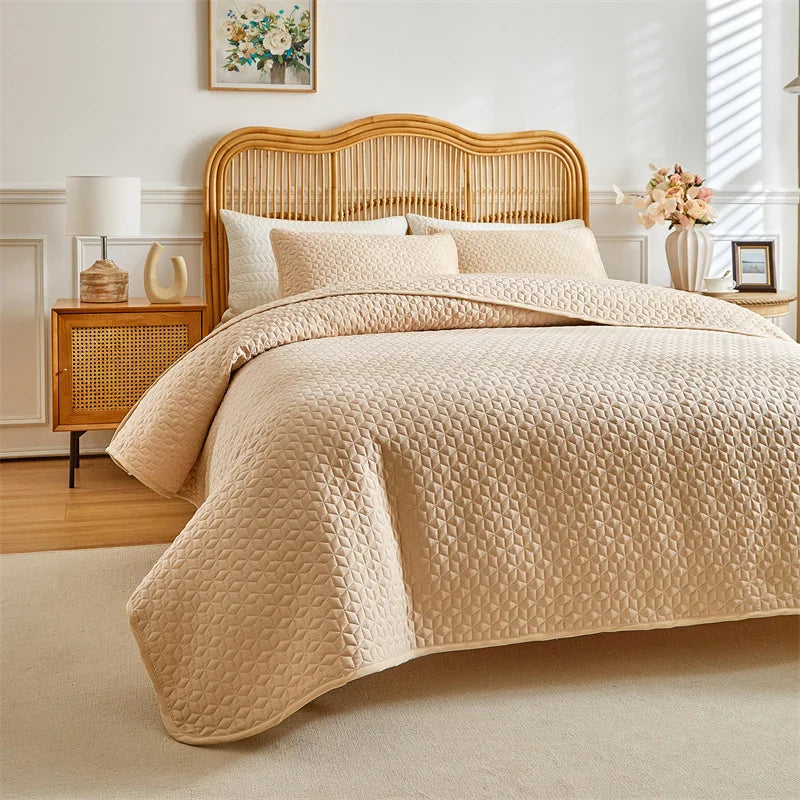 Lux Quilted Coverlet Set