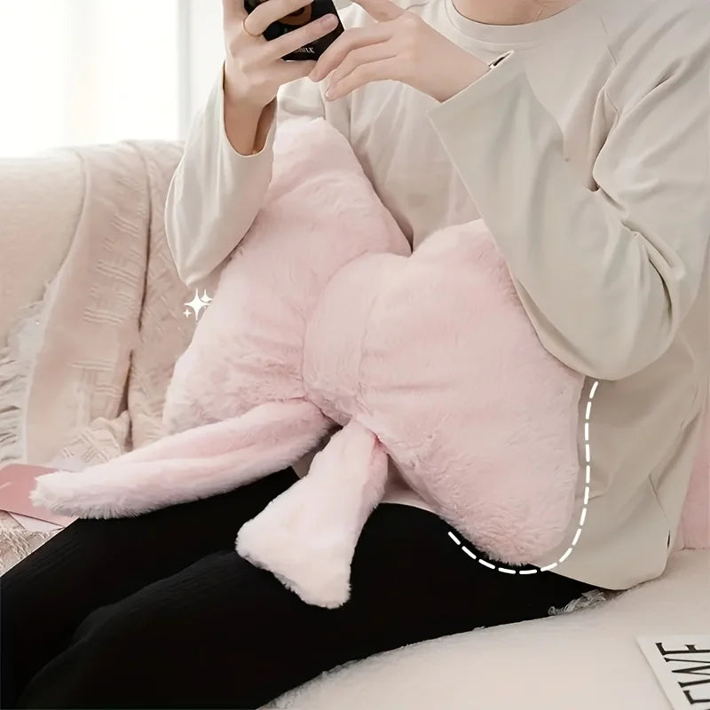Luxe Polyester Bow Pillow