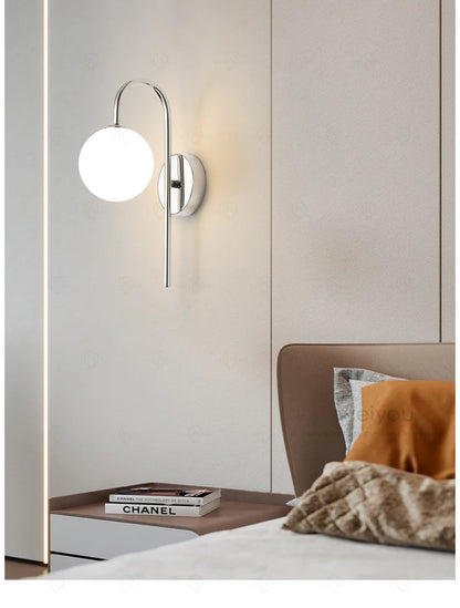 Electroplated Silver Wall Lamp